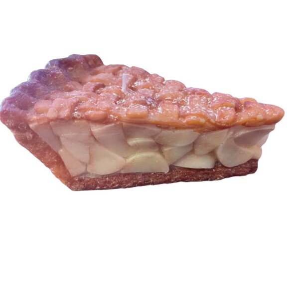 Threshold Apple Pie Slice Candle Unscented Wax 6” Decorative Home Accent ~ 20 Hr - Picture 4 of 4